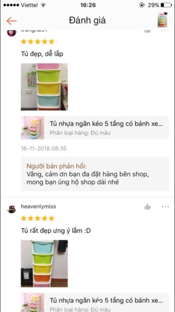 Tủ nhựa đa sắc ngăn kéo 5 tầng có bánh xe hàng Việt Nhật, đựng đồ chơi, quần áo.