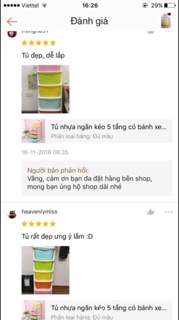 Tủ nhựa đa sắc ngăn kéo 5 tầng có bánh xe hàng Việt Nhật, đựng đồ chơi, quần áo.