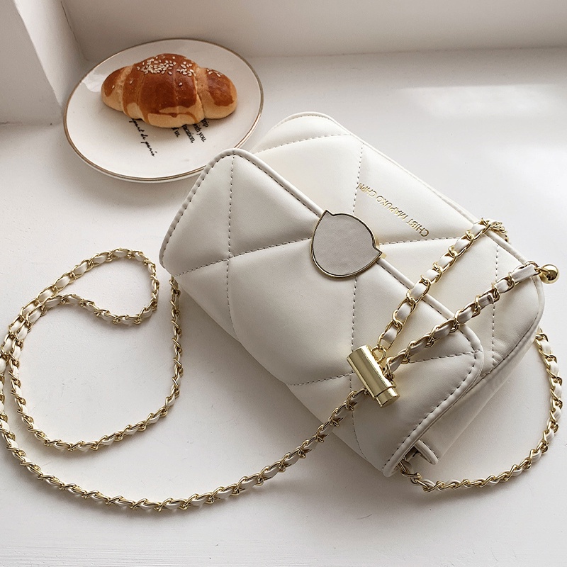 Túi đeo vai IELGY họa tiết hình thoi cao cấp thời trang cho nữ