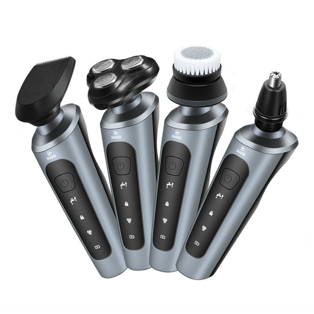 Bộ Cạo Râu 9D Shaver 4in1 Máy Cạo Râu Đa Năng Cao Cấp Chống Nước Sạc USB Tiện Dụng