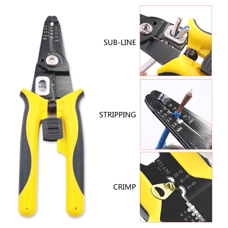 Kìm Cắt Dây Điện Đa Năng 6 Trong 1 Shas 7 5