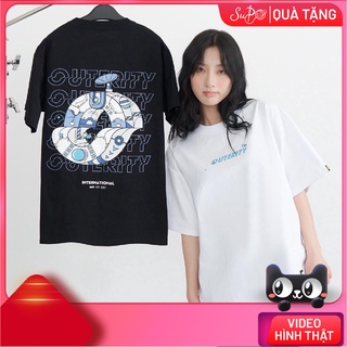  Áo thun tay lỡ in chữ Outerity form rộng Nam nữ đều mặc được  Supo Shop  