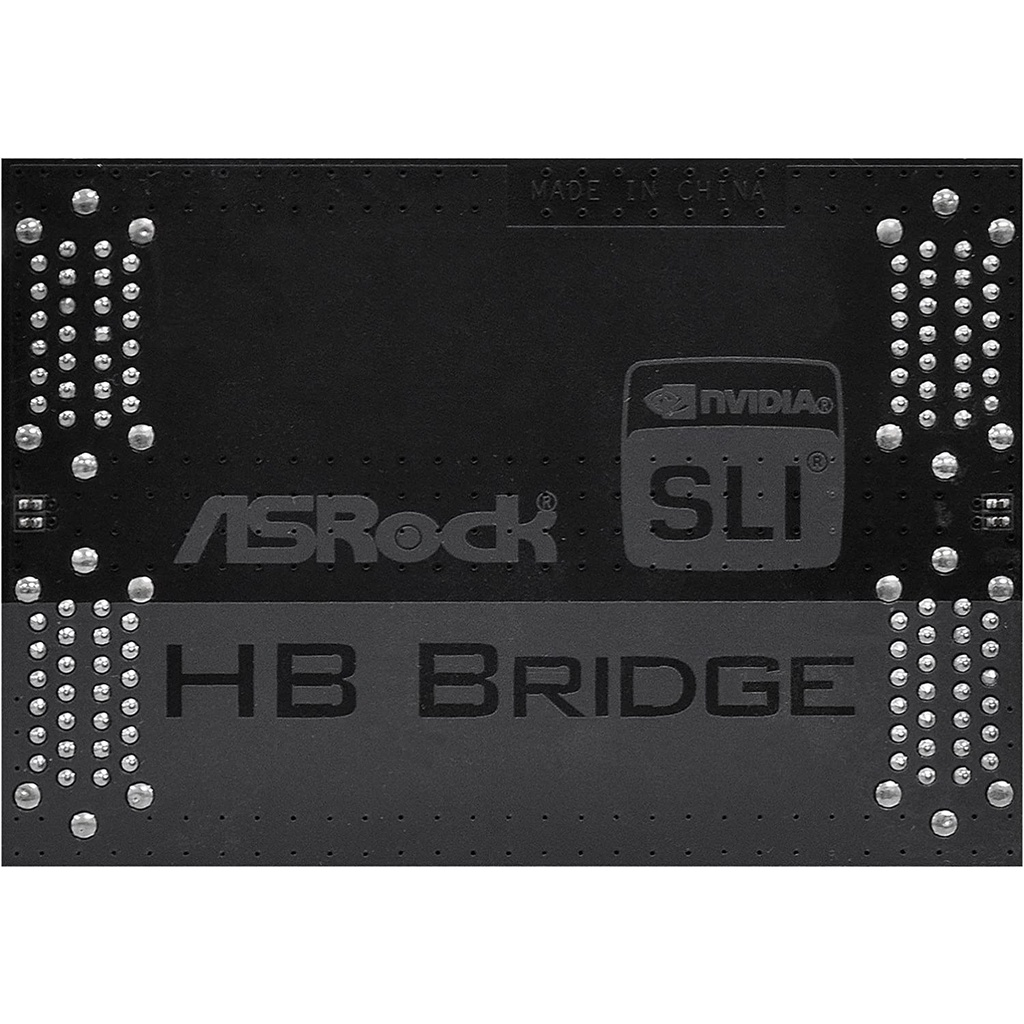 Cầu Sli 2 way Nvidia. Đầu Nối Card đồ họa kép SLI. ASRock GEFORCE bridge for SLI HB Bridge 2S Card