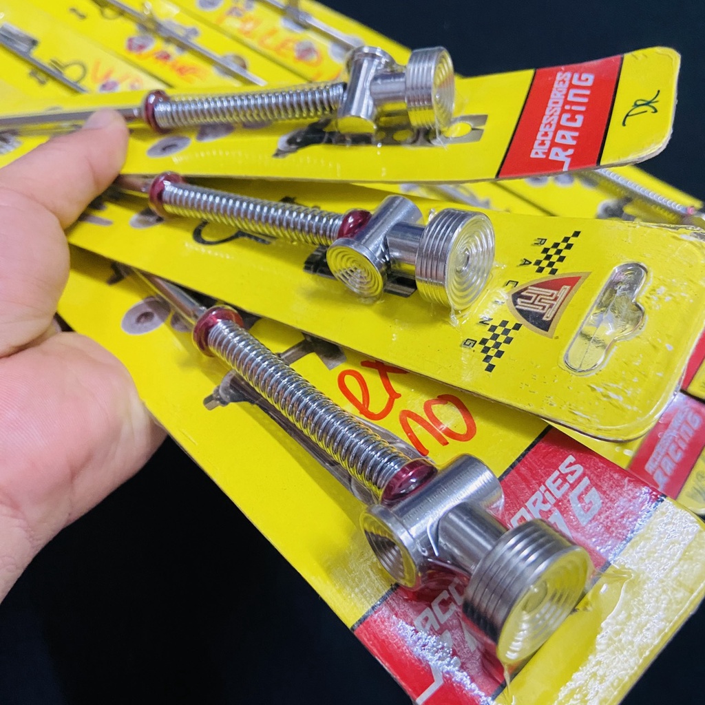 (Kèm ốc tăng chỉnh và lò xo xi ken) Đũa thắng đùm xe máy INOX 304 gắn các dòng xe WAVE, WAVE s110, Sirius, Ex10, Dream..