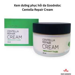 Kem dưỡng ẩm phục hồi Centella Repair Cream Goodndoc 50ml - Kem dưỡng rau má phục hồi, sáng da