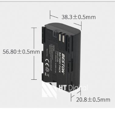 Bộ 2 pin và sạc đôi cho Canon LP-E6/E6N/E6NH Beston dùng cho máy ảnh CANON R5C RA R5 R65D II 5D III 60D 70D 7D 80D 5D4