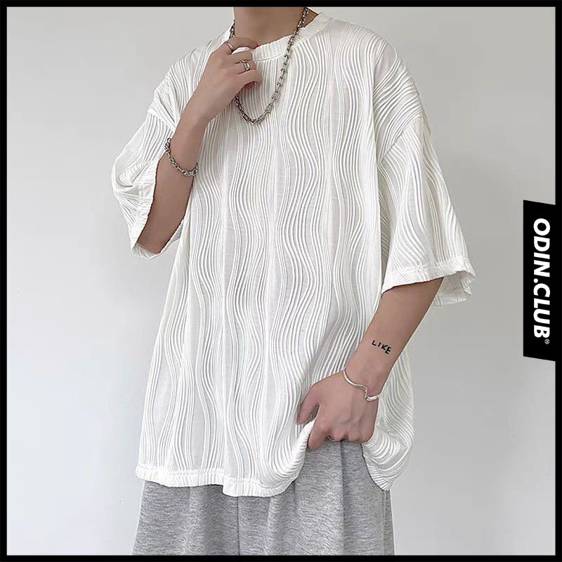 Áo Phông Oversize Wavy, Áo phông chất liệu 100% cotton co giãn 2 chiều, Local Brand ODIN CLUB