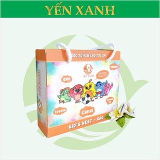 25% tổ yến  - Nước tổ yến sào chưng dành cho trẻ em Kid's Nest Kao hương vani – YẾN XANH - Lốc 6 lọ x 70ml