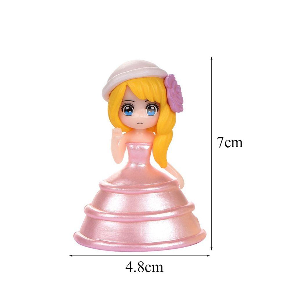 Set 6 Mô Hình Đầm Công Chúa Trang Trí Bánh Kem