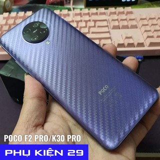 [Xiaomi Redmi K30 Pro/ Poco F2 Pro] Dán lưng 3D chống xước vân Cacbon - Carbon