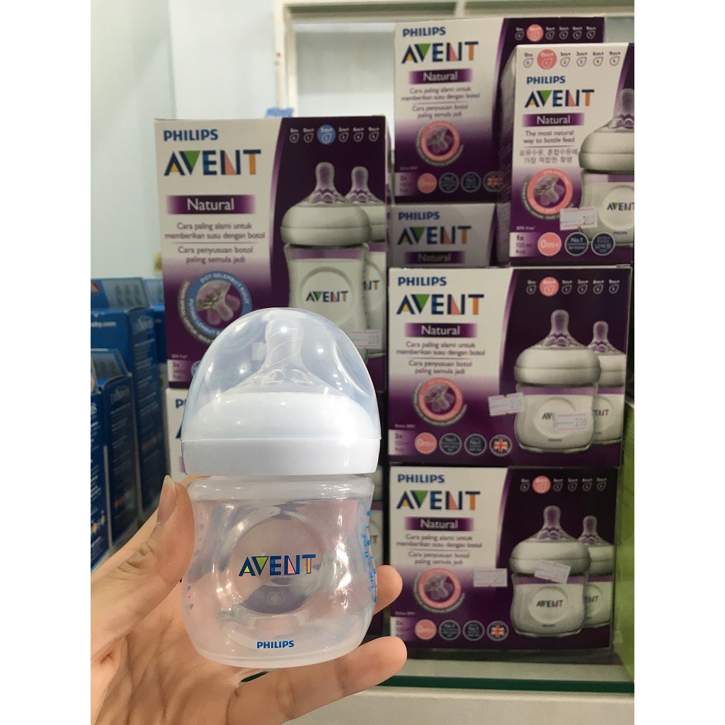 Bình sữa Avent Natural Cổ Rộng 125ml