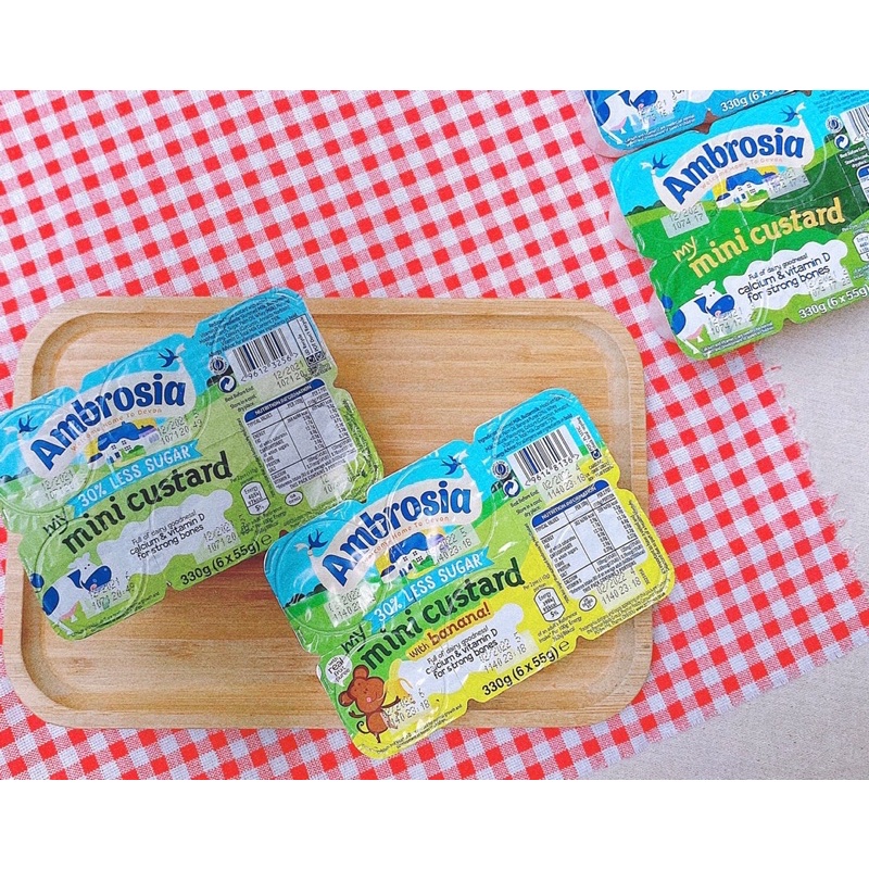Váng Sữa Ambrosia Giảm đường cho bé từ 6 tháng