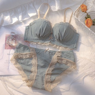  Bộ áo ngực có 32-38ab bộ đồ lót không dây dành cho nữ thanh niên nơ đáng yêu áo ngực nữ ren gợi cảm thoải mái mềm mại 3 4 cúp đồ lót nữ chất lượng cao push up bralette nữ 