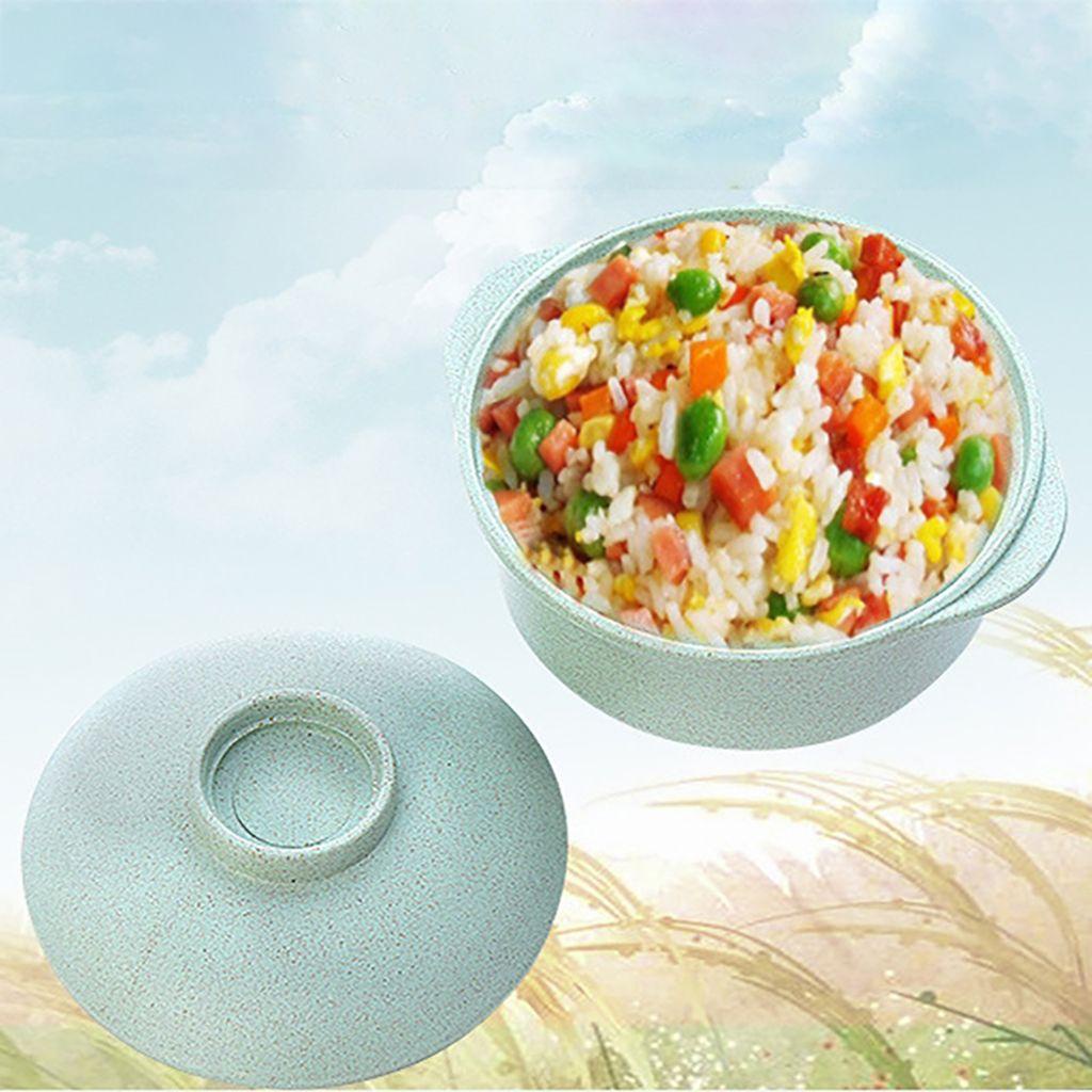 IVORY Tô Ăn Mì Ăn Liền Gọn Nhẹ Chống Rơi Kèm Nắp Đậy Cho Nhà Bếp