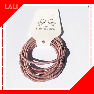 10 dây cột tóc đơn giản, 10 buộc tóc, set dây buộc tóc 10 dây, cột tóc dây mảnh