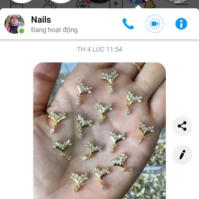 Đá gắn móng