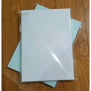Decal A4 đế xanh (giấy nhám)