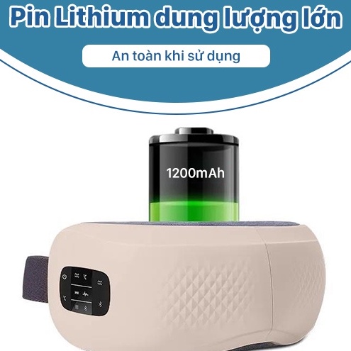 Máy Massage Mát Xa Giảm Thâm Quầng Mắt Với 5 Chế Độ Khác Nhau Kết Hợp Massage Túi Khí Hỗ Trợ Xoa Bóp 360 độ C HY-01
