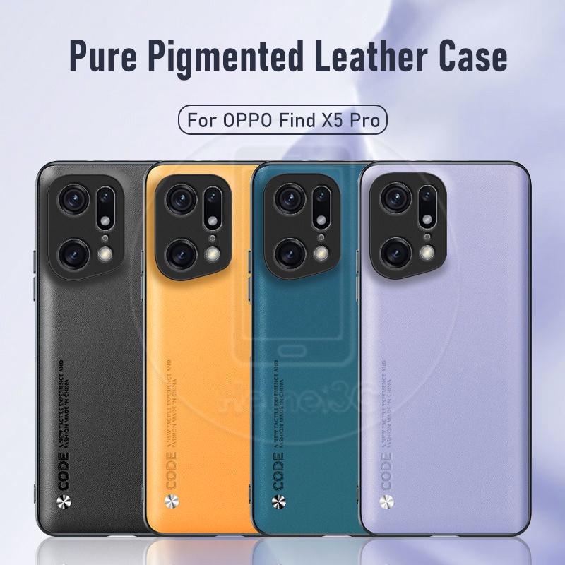 Ốp Điện Thoại PC + Da PU Thời Trang Sang Trọng Cho Oppo Find X5 X3 X2 Pro FindX5 FindX5Pro