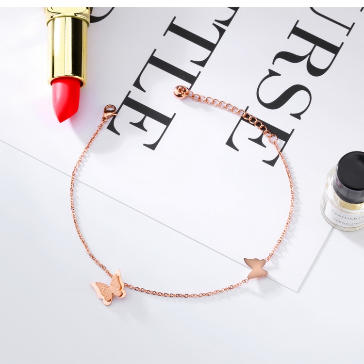 Lắc chân titan bướm phun cát màu vàng TT4706 - CAM KẾT KHÔNG GỈ, KHÔNG BAY MÀU - BẢO HÀNH 12 THÁNG.