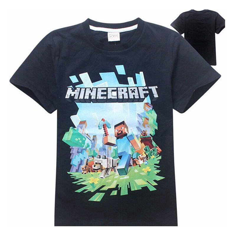 Áo thun BEAR LEADER in họa tiết Minecraft hoạt hình độc đáo thời trang dành cho trẻ em