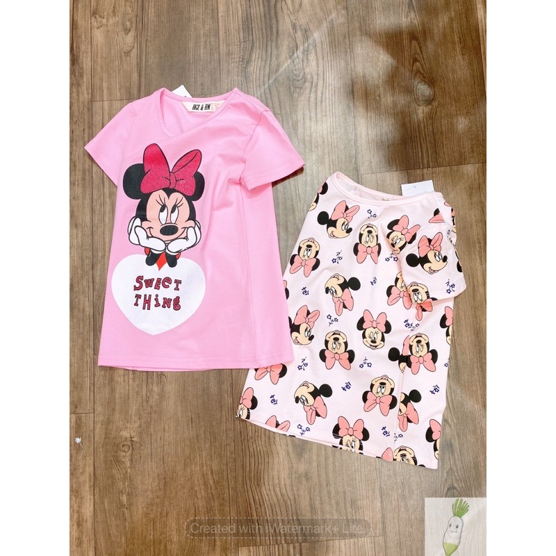 Áo thun bé gái, áo thun cộc tay bé gái, áo thun vải cotton cho bé gái họa tiết pony, peppa, minnie  APC10