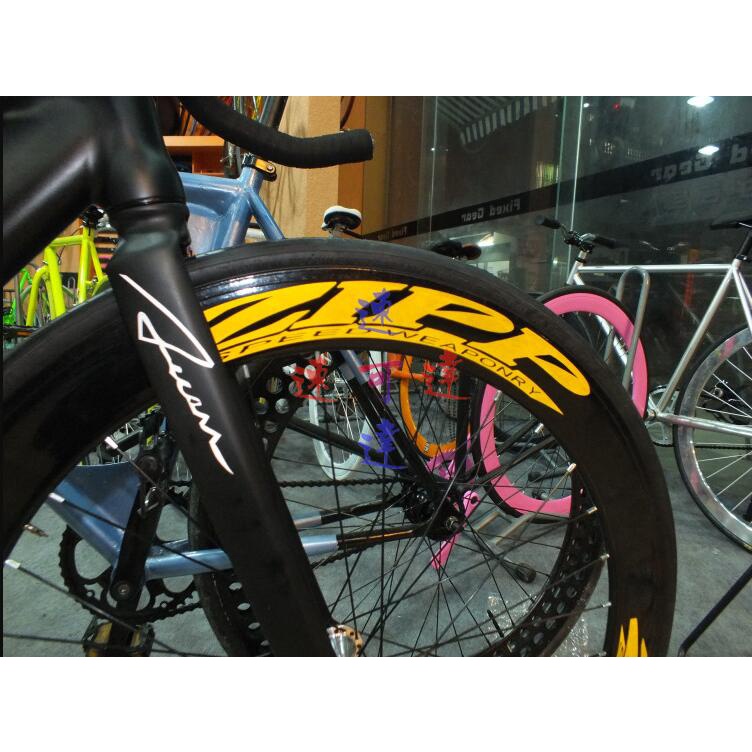 Decal Cho Xe Đạp Đường Trường 700C Bộ Bánh Xe Carbon Bánh Xe Vành Nhãn Dán Trắng Đen