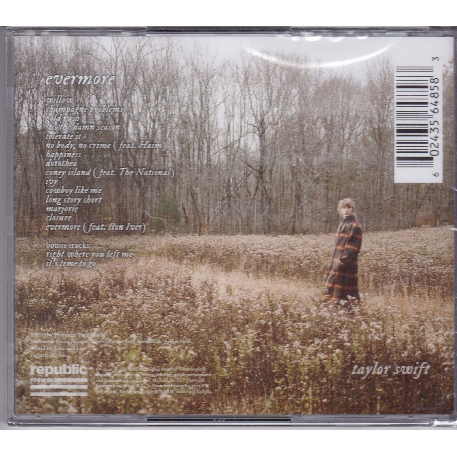 Cd Taylor Swift Cd - Evermore IMPORT (2020)