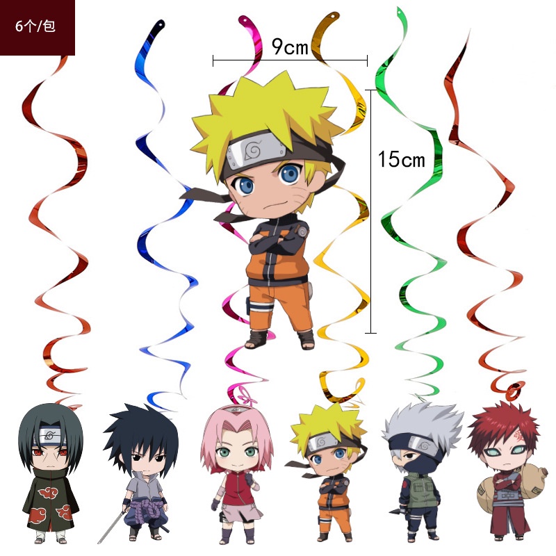Bộ Bong Bóng Trang Trí Tiệc Sinh Nhật In Hình Naruto Cho Bé