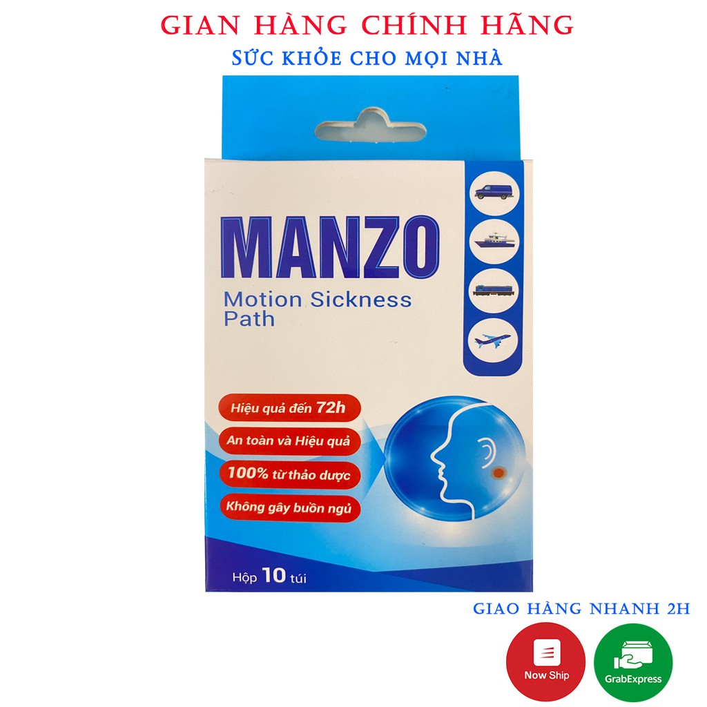 Miếng Dán Say Tàu Xe Manzo