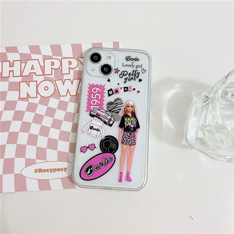 Disney Ốp Điện Thoại TPU Mềm Chống Sốc Hình Búp Bê Barbie Cho IPhone 14 12 PRO 12Promax mini 11 PRO 11PROMAX 13 PRO 13PROMAX Xs Max XR 6 7 8 Plus