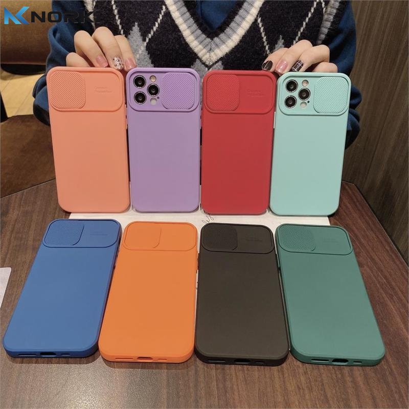 Ốp Điện Thoại Silicon Mềm Màu Kẹo Bảo Vệ Camera Cho iPhone 13 Pro Max 14Plus 13Pro 14Pro
