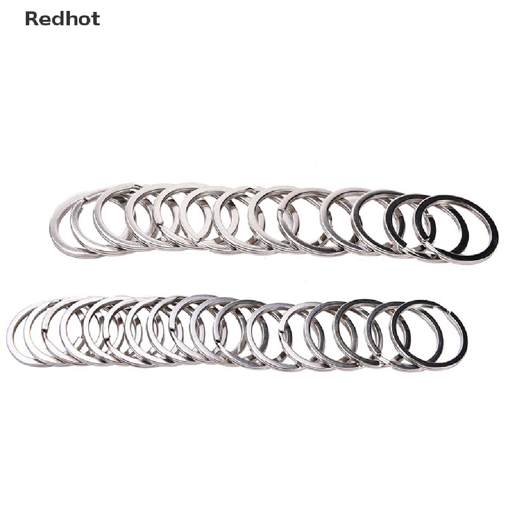 Bộ 100 Vòng Tròn Bằng Thép Không Gỉ 2 Kích Cỡ Mới
