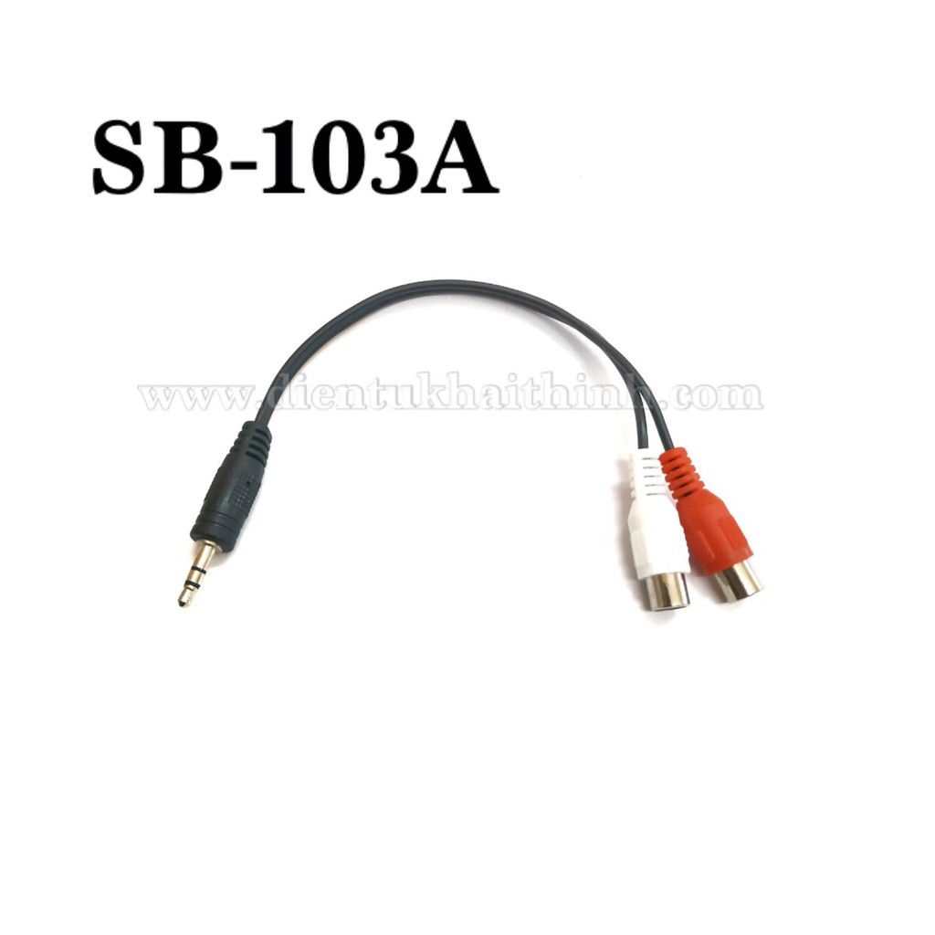 Cáp chuyển Jack 3.5mm sang 2 đầu hoa sen/AV cái