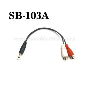 Cáp chuyển Jack 3.5mm sang 2 đầu hoa sen/AV cái