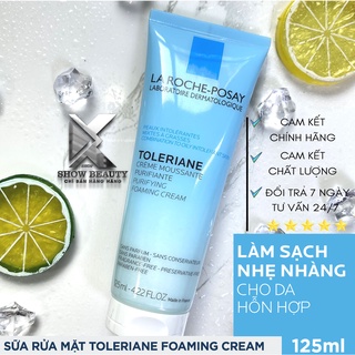 Sữa Rửa Mặt La Roche Posay Cho Da Hỗn Hợp Và Da Dầu Toleriane Foaming Cream 125ml