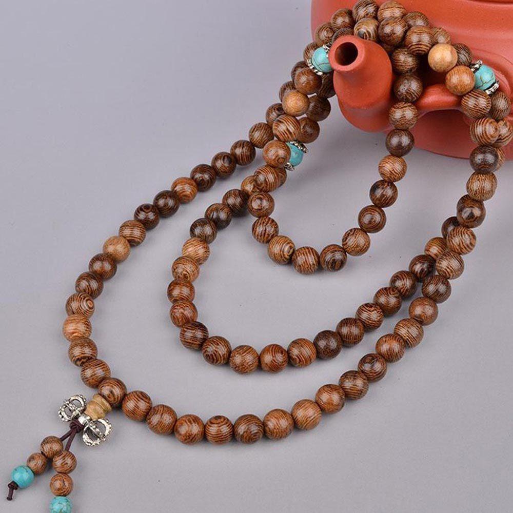 Vòng Tay Chuỗi Hạt Đá Thạch Anh 108 Rosary Mala
