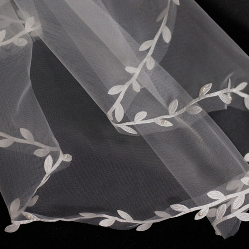 Mạng Che Mặt Vải Tuyn Kèm Lược Cho Cô Dâu