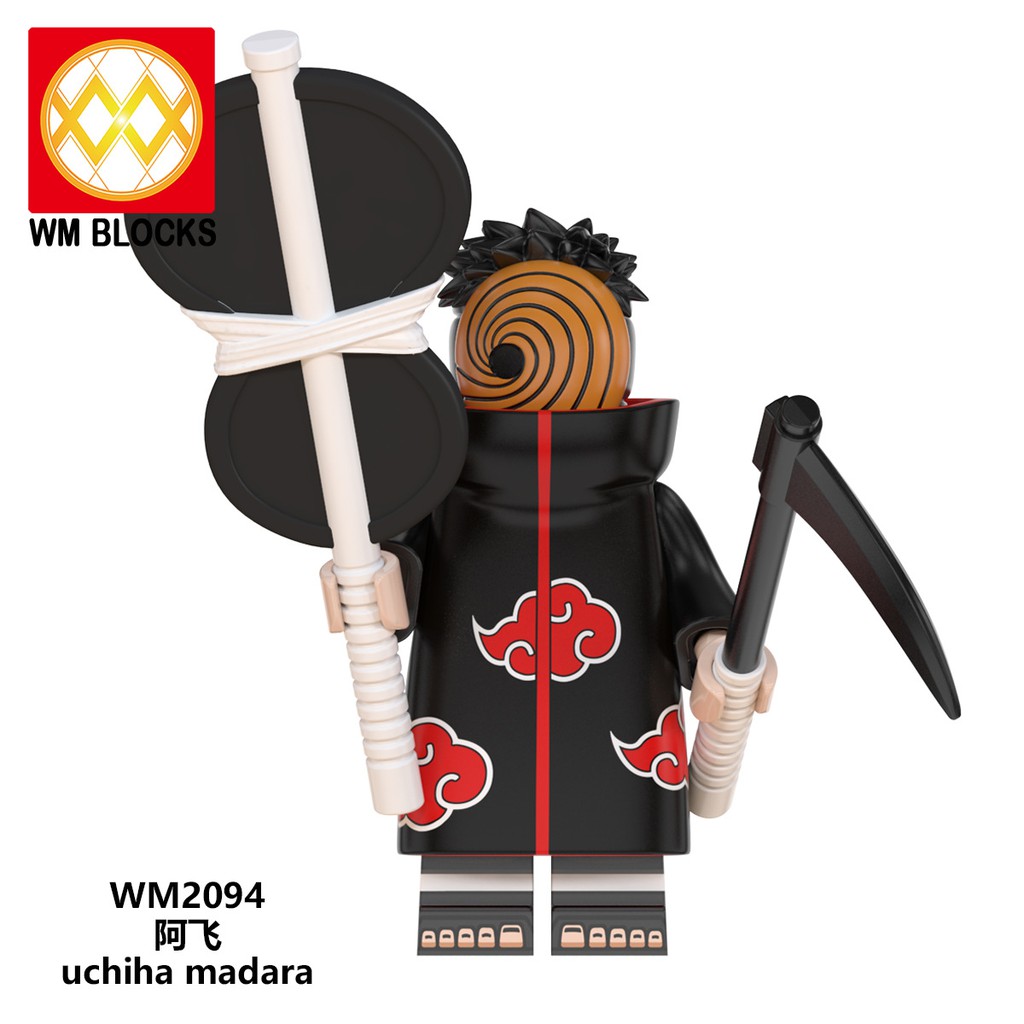 Minifigures Các Nhẫn Giả Ninja Naruto Uchiha Obito - Uzumaki Naruto - Uchiha Sasuke - Hatake Kakashi WM6105 WM6106