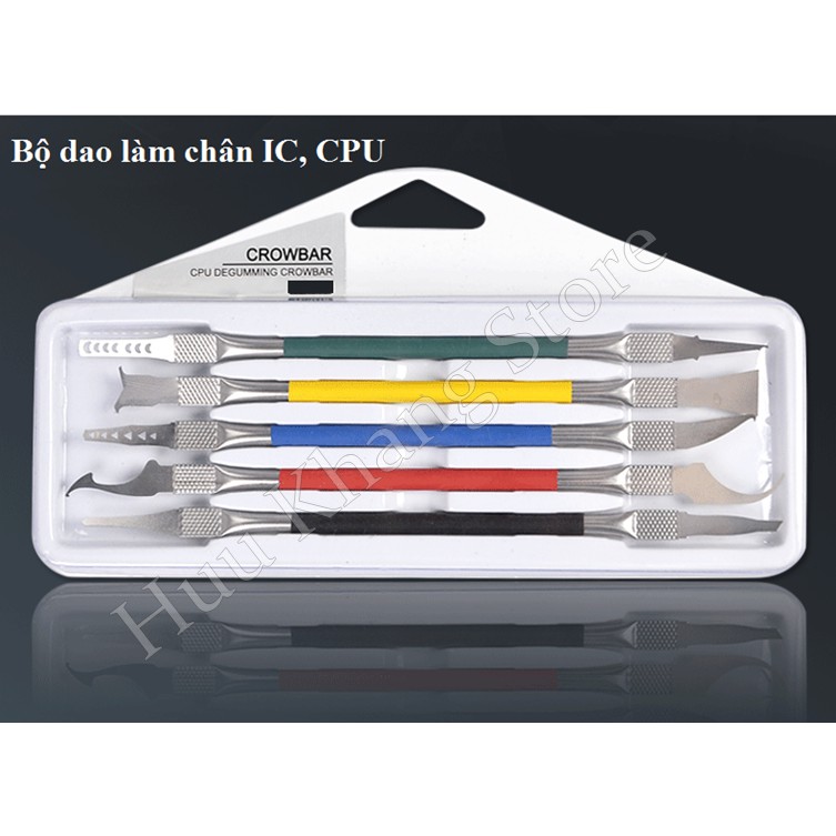 Bộ 5 cán dao 2 đầu làm chân Ic, cpu | Siêu tiện lợi