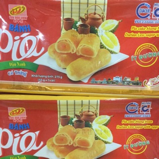 Bánh Pía ít đường đậu xanh-sầu riêng-trứng muối (Pia Mung Bean LESS SUGAR with egg)