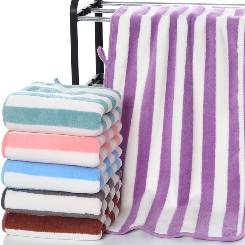 Khăn Tắm Cỡ Lớn 75cmx35cm Thấm Hút Tốt Nhanh Khô Tiện Dụng Cho Người Lớn