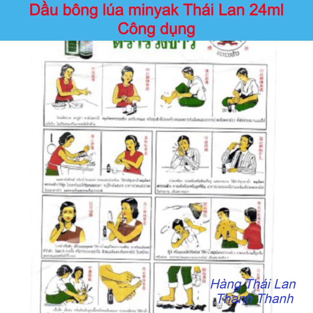 Dầu bông lúa minyak Thái Lan 24ml