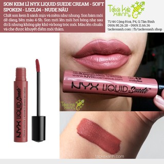 Son Kem Lì NYX Liquid Suede - LSCL04 Soft Spoken