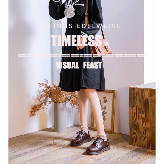 Giày tây giày da nữ đế 3 phân kiểu dáng thời thượng HOT 2022