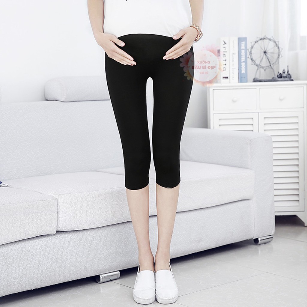 Quần bầu LỬNG chất cotton mềm mại. co giãn siêu tốt