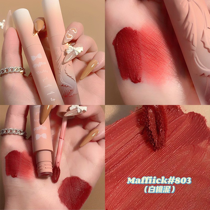 (Hàng Mới Về) Son Kem Lì MAFFICK Chống Nước Lâu Trôi Tiện Dụng Chất Lượng Cao Son Bóng son môi Lipstick mĩ phẩm nội địa trung | BigBuy360 - bigbuy360.vn