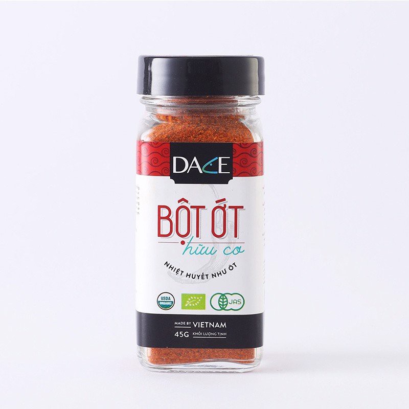 [Hàng Hữu Cơ] Bột Ớt Hữu Cơ Dace 45gr - Chỉ 82k - Hạt Dinh Dưỡng Xanh Shop