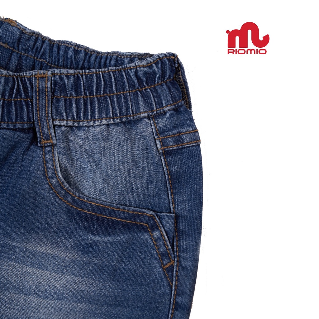 Quần Jean bé trai RIOMIO ống suông chất liệu Denim Cotton thoải mái - RM010