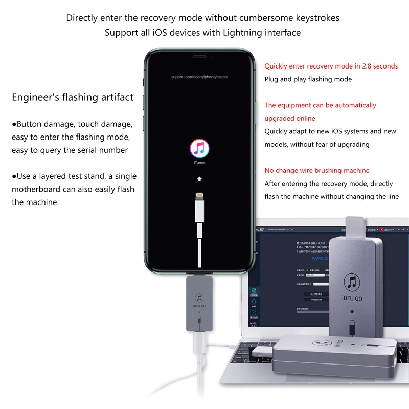 Thiết Bị Khởi Động Nhanh Chóng Không Cần Dùng Frequent Operation 2.8 Giây Cho Thiết Bị IOS Dura